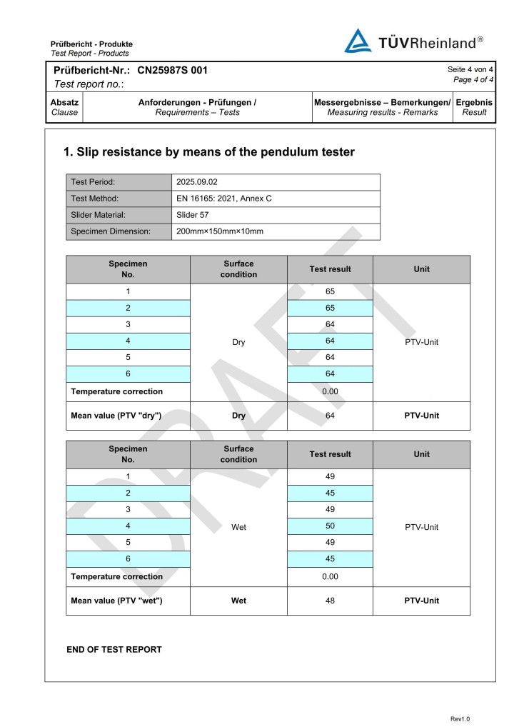 防滑添一證！德國萊茵TüV認(rèn)證 x 萬磊微水泥